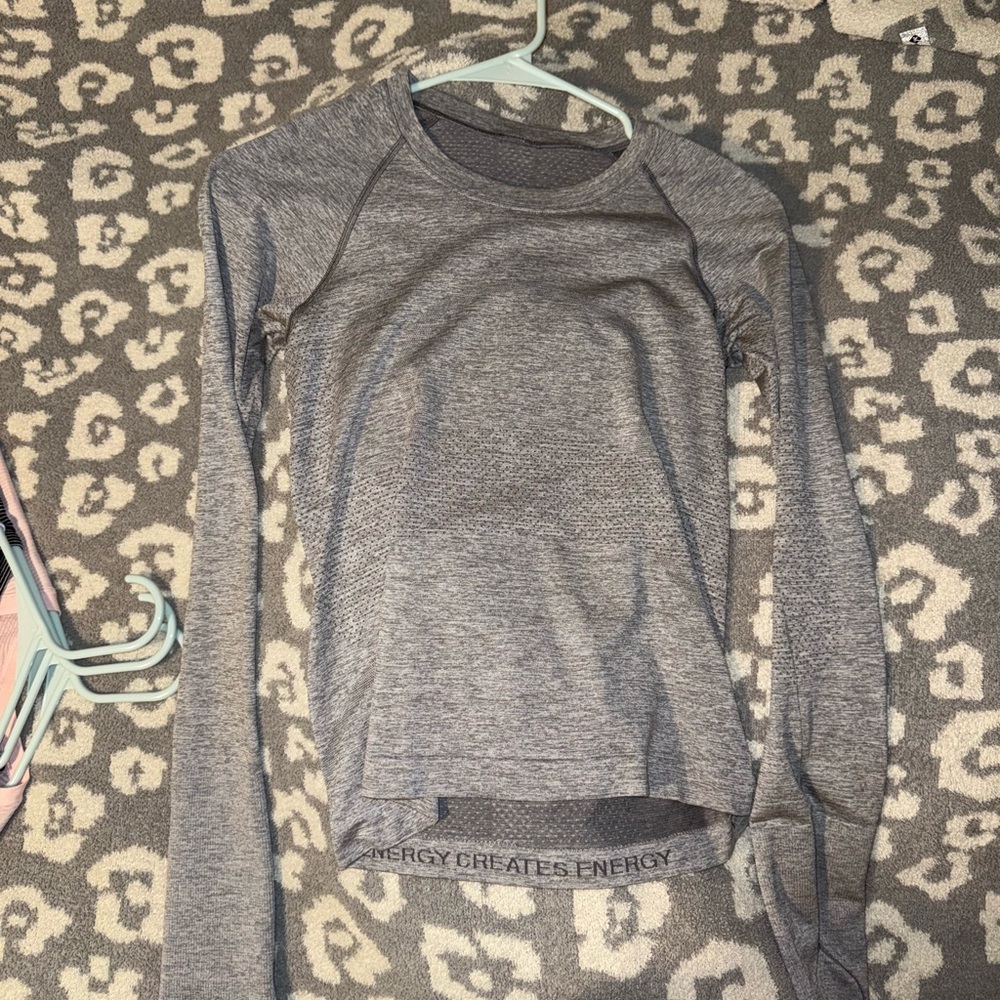 Worn Lululemon Swiftly Tech Long Sleeve Shirt Waist Length